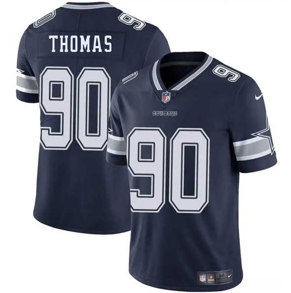 Men & Women & Youth Dallas Cowboys #90 Solomon Thomas Navy 2025 Vapor Untouchable Limited Stitched Jersey